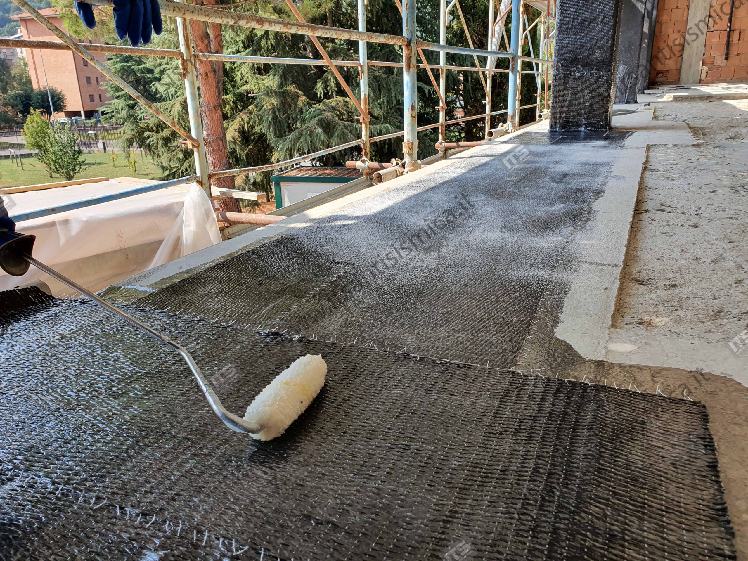 Scuole medie di Poggibonsi — Poggibonsi (SI) — fotografia di cantiere 6